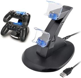 img 4 attached to 🎮 PS4 Controller Charger, Dual USB Fast Charging Station for Sony PS4 Controller – Compatible with Playstation 4 / PS4 Slim / PS4 PRO" by IHK