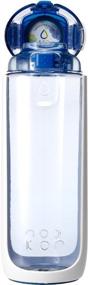 img 2 attached to 💧 KOR 16.9 oz Delta Water Bottle: Clear, Stylish Hydration Solution