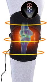 img 4 attached to USB Heated Knee Support Brace - Adjustable 3-Temperature Control for Effective Knee Injury, Arthritis, and Muscles Pain Relief - Promotes Relaxation, Relieves Knee Stiffness, Strains - Ideal for Knee, Calf, Leg, and Arm