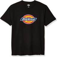 👕 dickies regular fit black short sleeve men's apparel logo