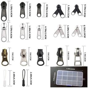 img 1 attached to 🔧 Ultimate Zipper Repair Kit: 255 Pcs Replacement Rescue Set with Installation Pliers Tool, Extension Pulls - For Clothing, Jackets, Purses, Luggage, Backpacks, Tents, Sleeping Bag