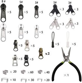 img 2 attached to 🔧 Ultimate Zipper Repair Kit: 255 Pcs Replacement Rescue Set with Installation Pliers Tool, Extension Pulls - For Clothing, Jackets, Purses, Luggage, Backpacks, Tents, Sleeping Bag