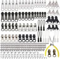 🔧 ultimate zipper repair kit: 255 pcs replacement rescue set with installation pliers tool, extension pulls - for clothing, jackets, purses, luggage, backpacks, tents, sleeping bag logo