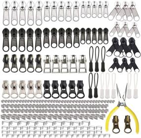 img 4 attached to 🔧 Ultimate Zipper Repair Kit: 255 Pcs Replacement Rescue Set with Installation Pliers Tool, Extension Pulls - For Clothing, Jackets, Purses, Luggage, Backpacks, Tents, Sleeping Bag