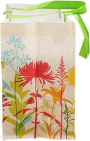 img 1 attached to 🌍 Earthwise Reusable Shopping Totes - Pack of 6 with Burlap Flower Design