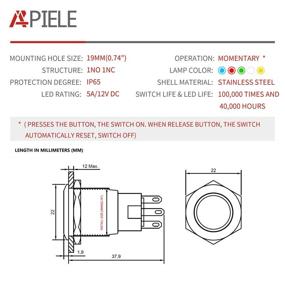 img 3 attached to Stainless Self-Reset Momentary Warranty for API ELE