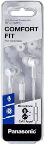 img 1 attached to Panasonic RP-TCM115-W Canal Type in-Ear Headphones: Crisp Audio in White