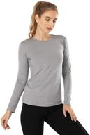 👚 mancyfit women's fleece lined thermal shirt | long sleeve base layer for extra warmth logo