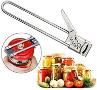 🔧 adjustable jar and bottle opener with easy twist grip - cordless stainless steel multifunctional manual opener for jar lids - good grip manual bottle and jar opener logo