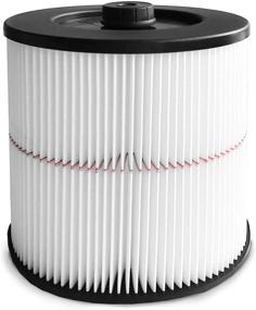 img 4 attached to Washable and Reusable Wet/Dry Cartridge Filter Replacement for Craftsman 9-17816 - Fits Shop Vacuum Cleaners 5 Gallon and Larger (White)