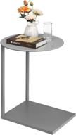 🛋️ hollyhome metal end side table: anti-rust waterproof sofa table, modern outdoor/indoor coffee table - grey, (d)18.03"x(h)23.03"x(l)17.24"x(w)13.27 логотип