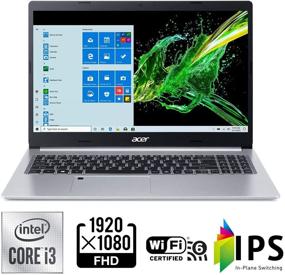 img 2 attached to Acer Aspire 5 A515-55-35SE, 15.6-Inch Full HD Display, Intel Core i3-1005G1 Processor, 4GB DDR4, 128GB NVMe SSD, WiFi 6 AX201, Backlit Keyboard, Fingerprint Reader, Windows 10 Home (S Mode)