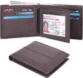 img 3 attached to Men's Slim RFID Bifold Wallet - Ideal Men's Accessory for Wallets, Card Cases & Money Organizers