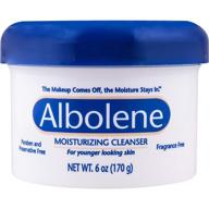 albolene moisturizing cleanser: 3-in-1 skincare solution for makeup removal, facial cleansing, and moisturizing - no soap or water required - 6oz - pack of 1 logo