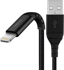 img 4 attached to 🔌 Apple MFi Certified iPhone Charger Cable - 10ft, 1 Pack - Braided Nylon Lightning Cable for iPhone 11/11 Pro/11 Pro Max/X/XS/XR/XS Max/8/7/6/5S/SE, AirPods/Pro, iPad Mini/Air - Black