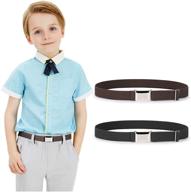 👶 jasgood boys' adjustable elastic stretch belts for toddlers: stylish and convenient accessories logo