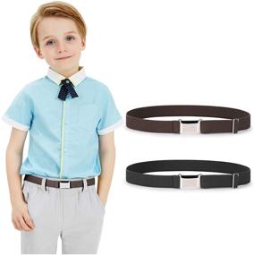 img 4 attached to 👶 JASGOOD Boys' Adjustable Elastic Stretch Belts for Toddlers: Stylish and Convenient Accessories