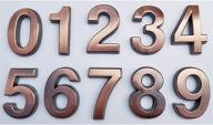 📮 pack of 10, 2-inch bronze self-adhesive mailbox numbers for apartments, office address by fanxus - includes numbers 0-9 logo