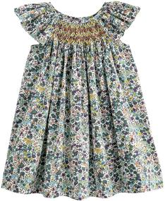 img 4 attached to 🌸 Adorable Simplee kids Baby Girls Floral Print Sundress - Perfect for Summer Casual and Princess Dress-up!