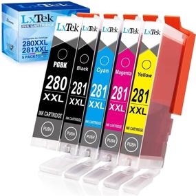 img 4 attached to 🖨️ LxTek Compatible Ink Cartridge 5-Pack for Canon PGI-280XXL CLI-281XXL: Perfect for PIXMA TR8520 TS9120 TS6220 TS9520 TS8220 TS9521C TS6120 TS8120 TR7520 TS702