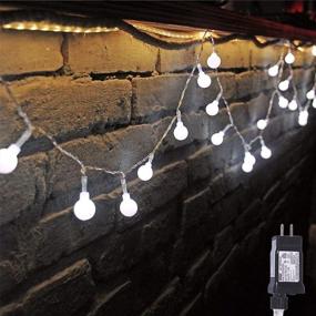 img 4 attached to 🌟 MYGOTO LED Globe String Lights: Waterproof Twinkle Fairy Lights – Perfect for Indoor Outdoor Wedding Birthday Party, 39Ft 100 LED String Light, Extendable (Cool White)