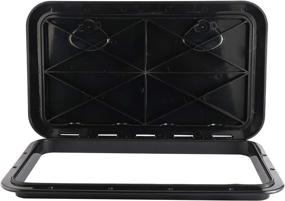 img 2 attached to 🚪 YaeMarine 24" x 14" Marine Caravan RV Deck Access Hatch & Lid (353mm x 606mm) in Black