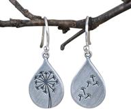 stunning lovecom 925 sterling silver dandelion drop earrings: exquisite water drop silver flower mountain tree dangle earrings for women, teen girls - perfect jewelry gifts for mom & lover logo