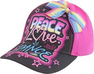 🎀 adorable nickelodeon toddler hat - jojo baseball cap for girls, ages 4-7 logo