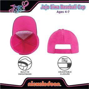 img 1 attached to 🎀 Adorable Nickelodeon Toddler Hat - JoJo Baseball Cap for Girls, Ages 4-7