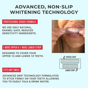 img 1 attached to Zimba Teeth Whitening Strips - Premium Whitener for Sensitive Teeth, Natural Formula, Enamel-Safe Ingredients, Mint & Coconut Flavors, 56 Strips (28 Treatments)