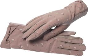 img 4 attached to Womens Driving Protection Gloves Fingers