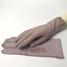 img 3 attached to Womens Driving Protection Gloves Fingers