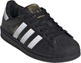 img 3 attached to 👟 Adidas Originals Superstar Low-Cut Basketball Shoes for Boys