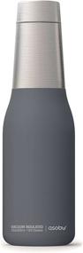 img 4 attached to 🚰 Asobu The Oasis 20oz Water Bottle (Grey) - Vacuum Insulated, Double Walled Design for Optimal Temperature Control