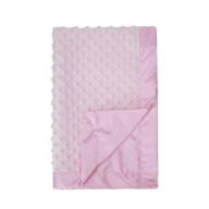 🎁 top-rated pro goleem baby soft minky dot blanket with silky satin backing – ideal christmas baby gift for girls in pink (30’’ x 40’’) logo