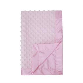 img 4 attached to 🎁 Top-rated Pro Goleem Baby Soft Minky Dot Blanket with Silky Satin Backing – Ideal Christmas Baby Gift for Girls in Pink (30’’ x 40’’)