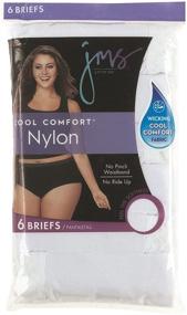 img 1 attached to 🩲 Just My Size Women's Plus Size Cool Comfort Nylon Briefs 6-Pack