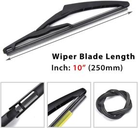 img 4 attached to 🚗 OTUAYAUTO Jeep Renegade 2015-2017 Rear Windshield Wiper Blades - OEM Style: 68256590AA Replacement