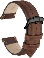 theage leather quick release watch logo