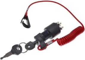 img 1 attached to 🔑 Yixin 175974 5005801 Ignition Switch & Key Assembly: Safety Lanyard for OMC Johnson Evinrude BRP 40-200HP Outboard Motor