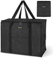 🐋 baleine storage tote: heavy-duty moving bag for space saving storage – charcoal black, 1 pack логотип