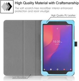 img 1 attached to 📱 Famavala Folio Case Cover for T-Mobile Alcatel Joy Tab 2 8-inch Tablet Model 9032Z 2020 Released - Stylish Blue Protection