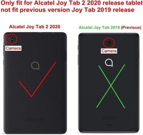 img 3 attached to 📱 Famavala Folio Case Cover for T-Mobile Alcatel Joy Tab 2 8-inch Tablet Model 9032Z 2020 Released - Stylish Blue Protection