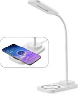 💡 consciot led desk lamp with wireless charger, usb charging port, 3 lighting modes, and 360° adjustable gooseneck - versatile table light for bedroom, office, and study логотип