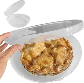 img 4 attached to 🥧 Evelots Fresh Pie Keeper - Easy Carry with Hinged Lid - for Cookies, Donuts - Fridge/Freezer Set of 2