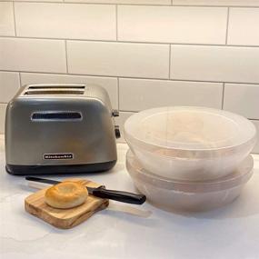 img 1 attached to 🥧 Evelots Fresh Pie Keeper - Easy Carry with Hinged Lid - for Cookies, Donuts - Fridge/Freezer Set of 2