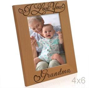 img 2 attached to ❤️ I Love You Grandma: Engraved Natural Wood Picture Frame for Grandparent's Day - Best Grandma Ever, Grandma & Me, 4x6 Vertical (from Granddaughter/Grandson)