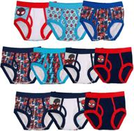 🕷️ dynamic marvel little spiderman brief multi boys' underwear: ultimate comfort and style logo