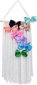 img 2 attached to 💇 SuperiMan Hair Clip Holder - Fringe Bow Headband Organizer Hanger for Girls - Hair Accessory Storage Solution