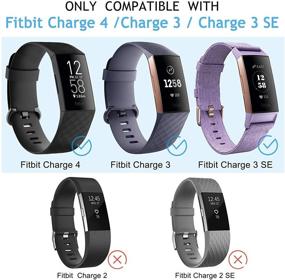 img 2 attached to 8 Пакетов спортивных браслетов для Fitbit Charge 4 и Charge 3: мягкие силиконовые запасные браслеты